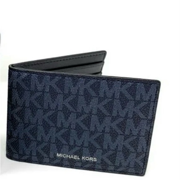 Michael Kors Other - Michael Kors Cooper Compact ID Wallet in Admiral Blue